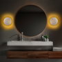 Opviq Lámpara de Pared Yosma-13646 Metal LED SMD 5W Blanco y Oro 21x21x15 cm Elegancia y Calidez